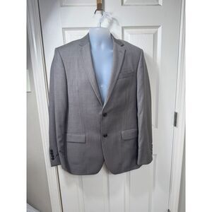 Ralph Lauren Gray Wool Blend Suit Blazer Sport Coat Business Professional Sz 40R